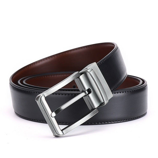 Farah - Ceinture réversible en cuir - Noir et fauve Farah - Ceinture réversible en cuir - Noir et fauve