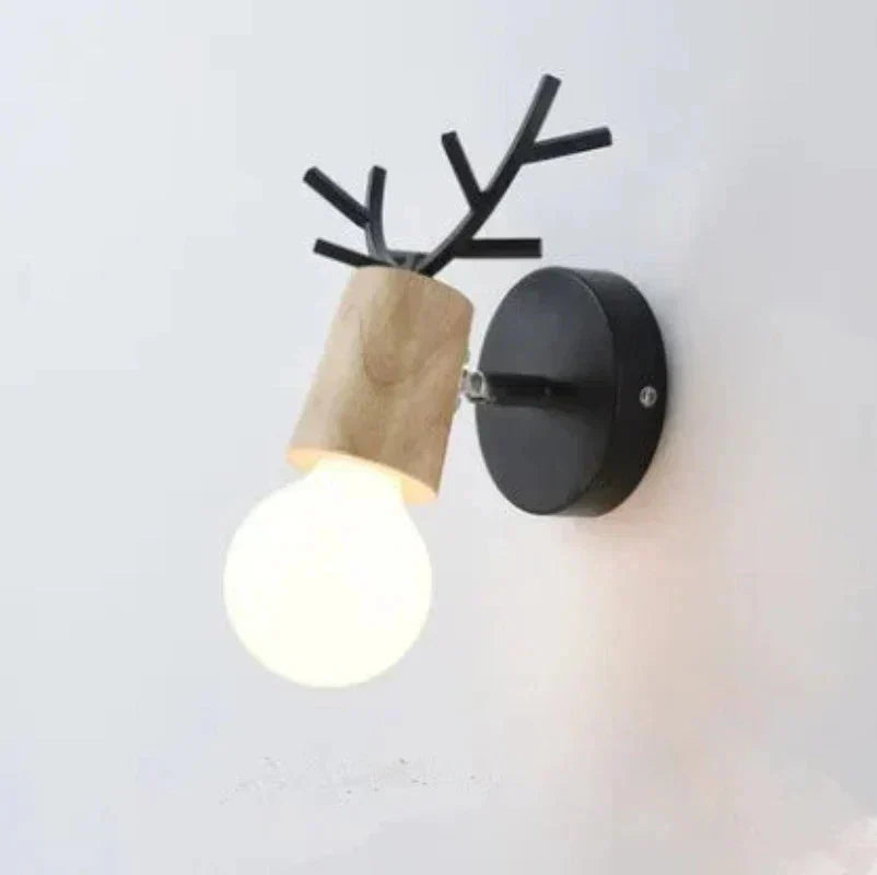 AntlerGlow - Applique Murale en Bois : L'Élégance Naturelle Pour Votre Intérieur