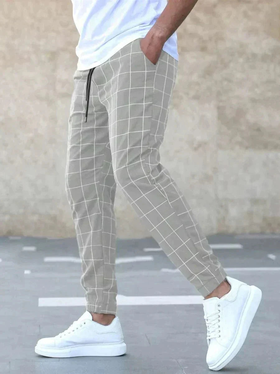 Luce | Pantalon à motif quadrillé : L'élégance à portée de main