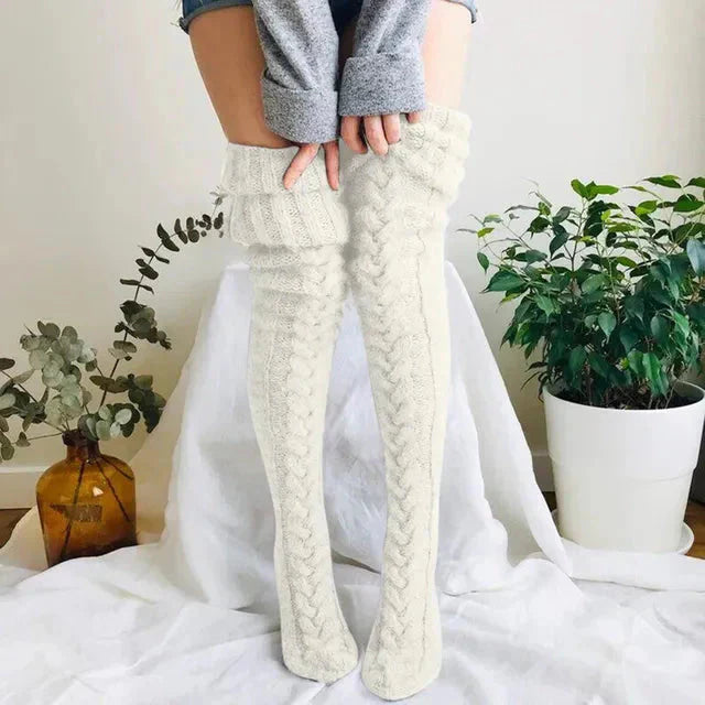 Maya | Chaussettes Hautes Tricotées