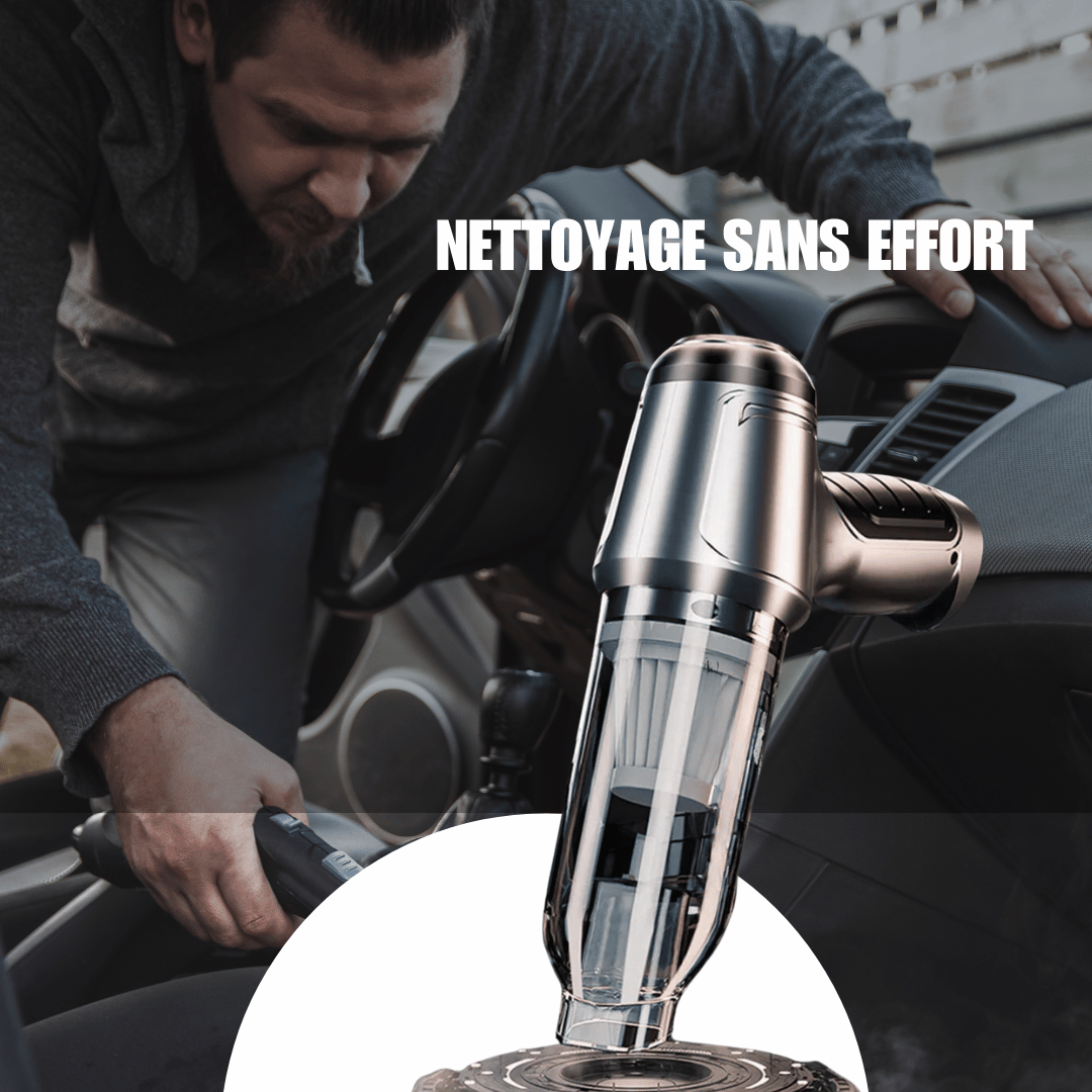 Aspirateur Vortex™ Compact Pro : Un Nettoyage Efficace pour Votre Voiture