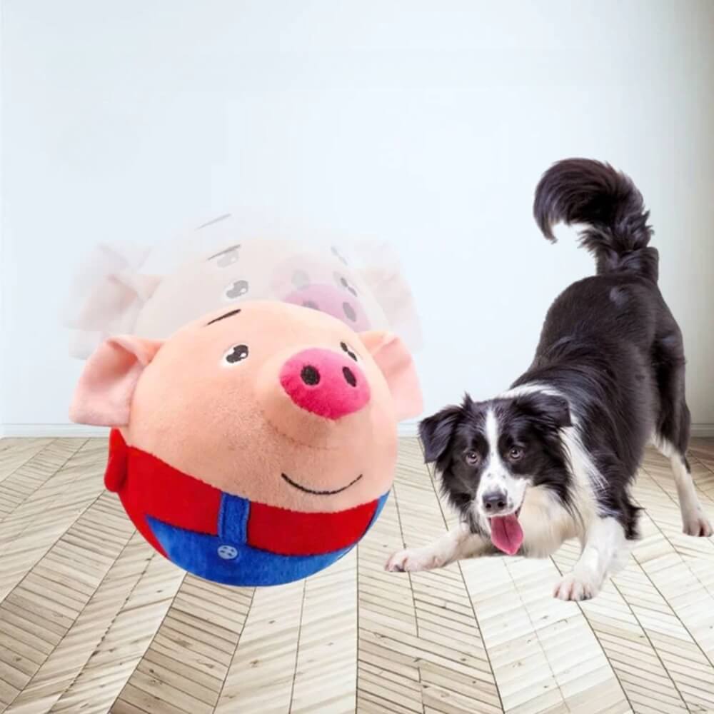 SqueakyPig : Jouet Interactif pour Chiens