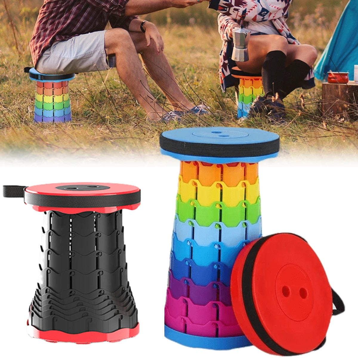 Tabouret Pliable, Compact & Portable : Votre Compagnon Idéal pour les Activités en Plein Air