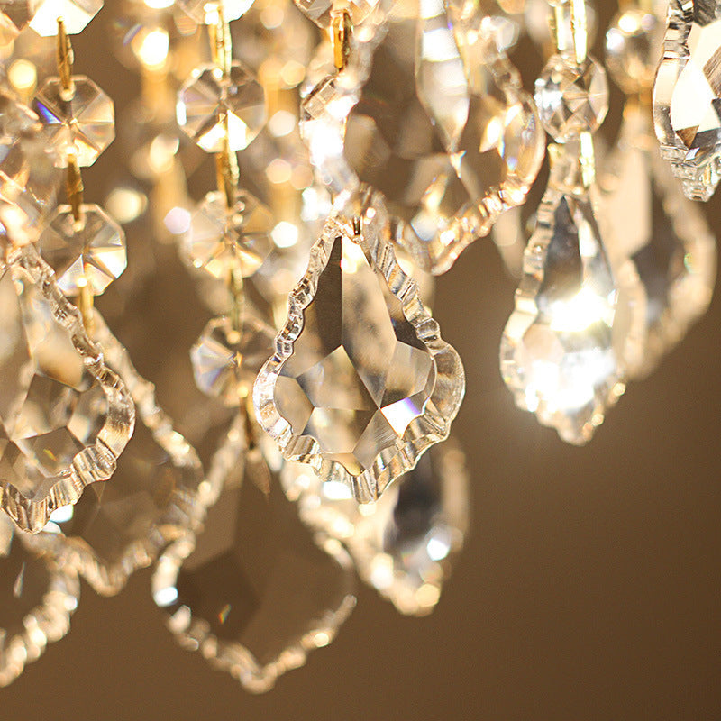 Lustre en cristal pour chambre à coucher