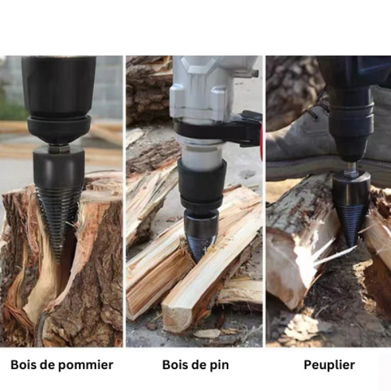 Foret à fendre le bois performant pour une coupe nette et précise