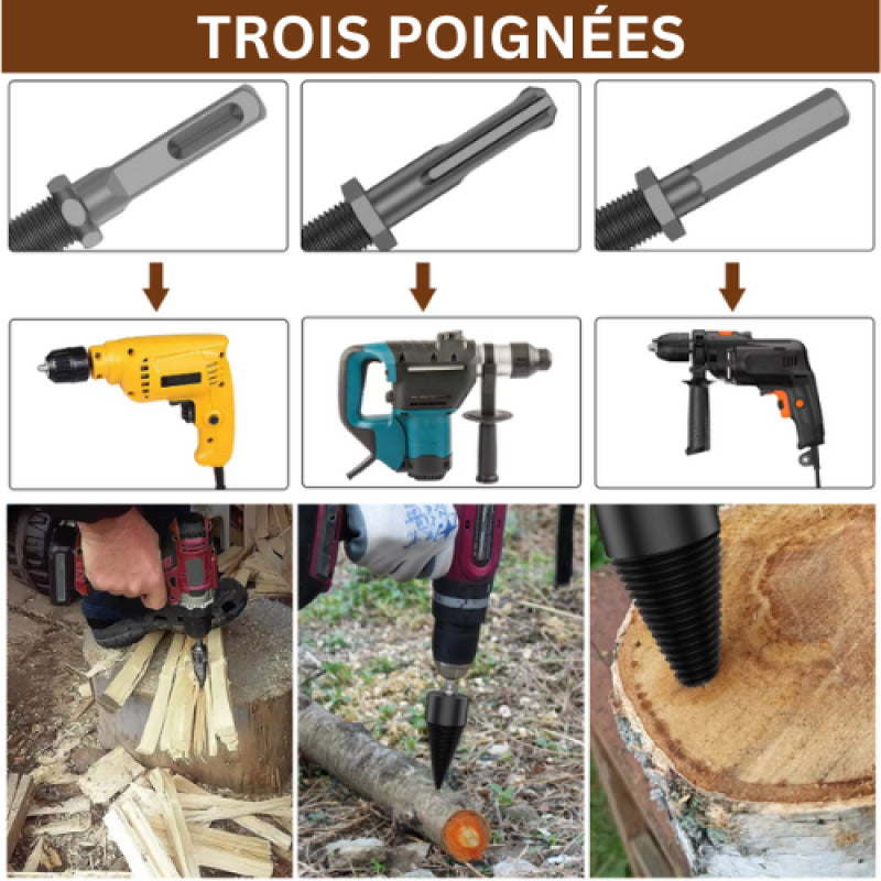 Perceuse fendeuse conçue pour une utilisation efficace et sécurisée