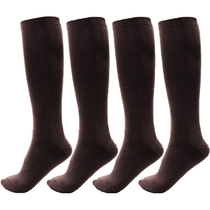 Chaussettes de Contention Marron pour Homme et Femme - Prévention varices et confort optimal