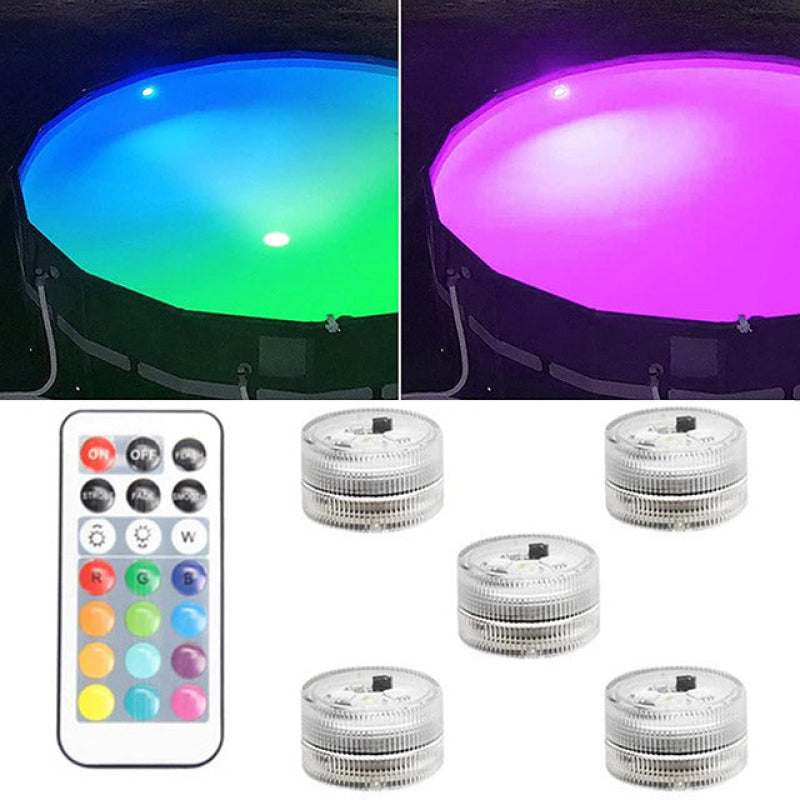 Lampe Submersible LED Rechargeable pour Piscine - Ambiance Colorée et Magique