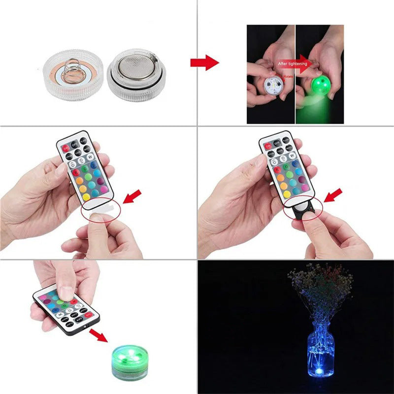 Lampe Submersible LED Rechargeable pour Piscine - Ambiance Colorée et Magique