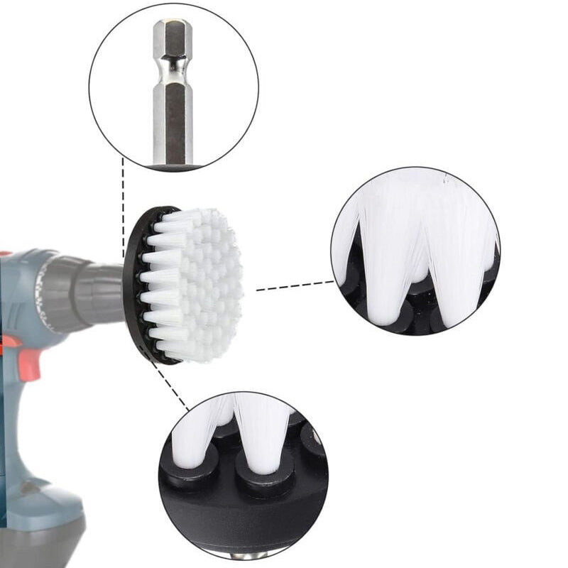 Brosses polyvalentes pour Perceuse - Gain de temps assuré leak