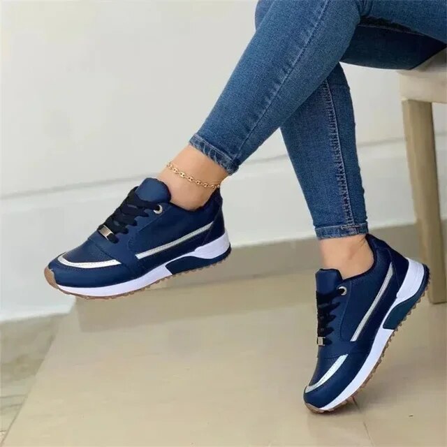 Baskets respirantes pour femme Adeline en Bleu - Confort et style pour toutes occasions
