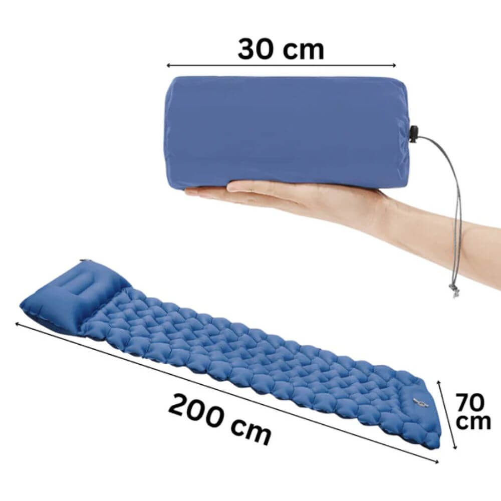 Matelas Gonflable AirLite Confortable confort Camping Compact Léger Pompe Intégrée confort Dos