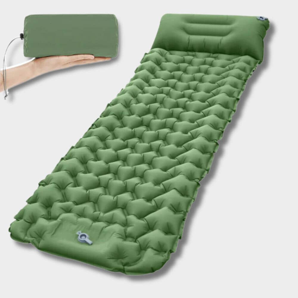 Matelas Gonflable AirLite Orange Confortable confort Camping Compact Léger