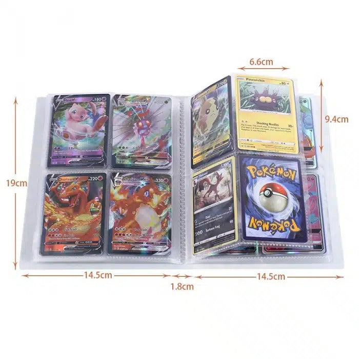 Classeur cartes Pokémon - Album de Cartes Pikachu Dracaufeu Haute Qualité tra