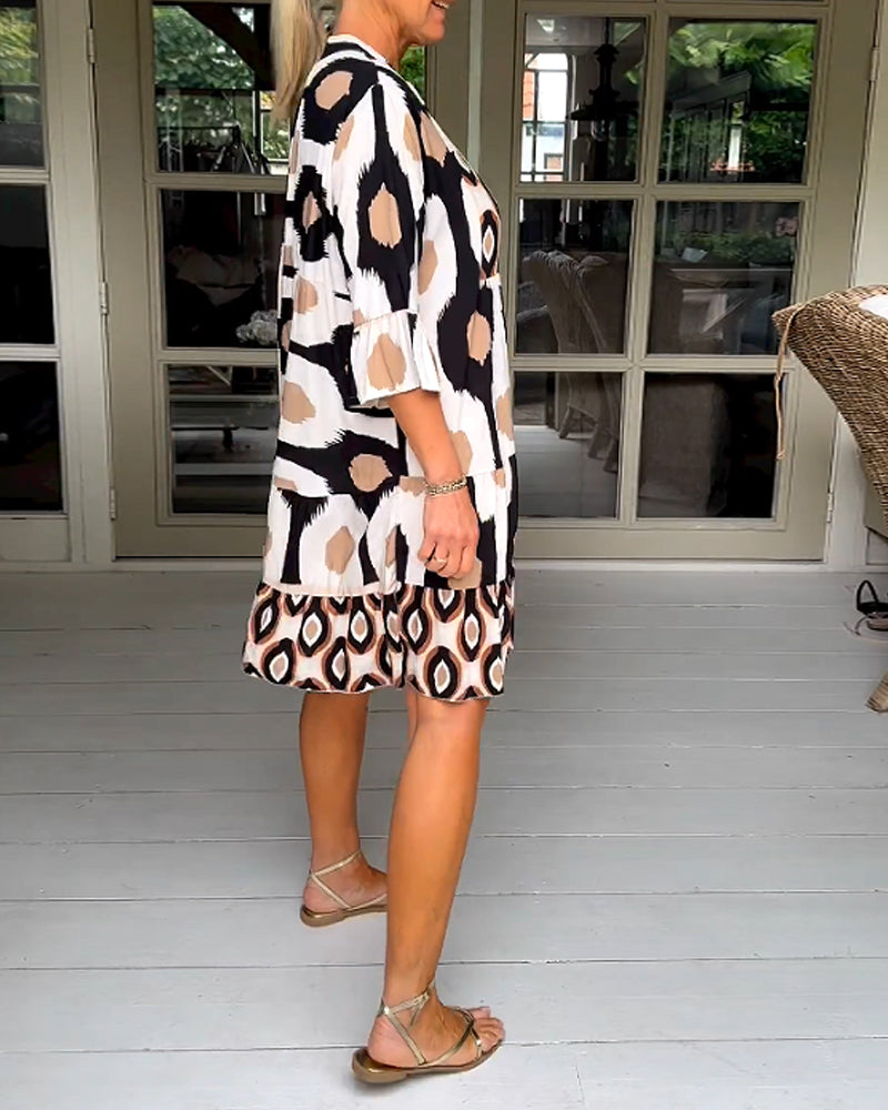 Robe imprimée tendance pour femme en été - Alexandra | La robe imprimée trave