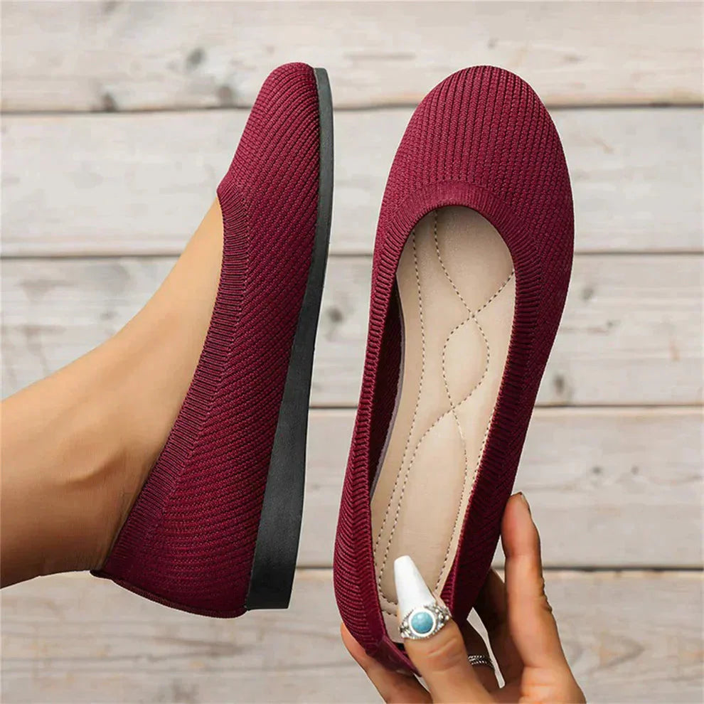 Slip-Ons orthopédiques Alice en Rouge - Confort Luxueux et Soutien Voûte Plantaire