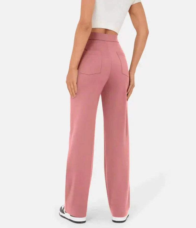 Pantalon extensible taille haute Ambre pour femmes - Confort ultime et style élégant