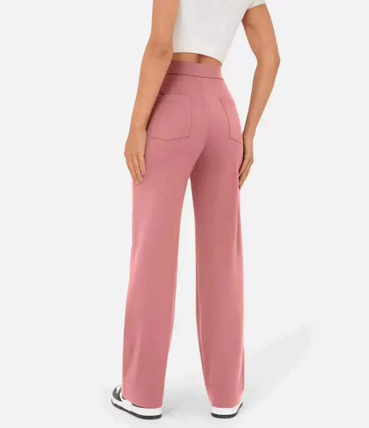 Pantalon extensible taille haute Ambre pour femmes - Confort ultime et style élégant