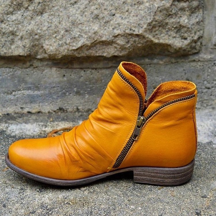 Bottes élégantes pour les jours froids en cuir - Confort quotidien et style chic, protection contre le froid