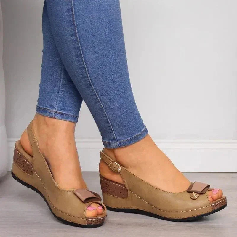 Sandales orthopédiques Marron avec semelle orthopédique pour soutien pieds tr