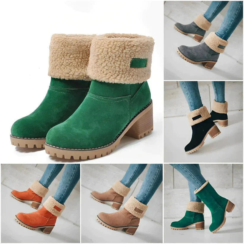 Bottes Élégantes Vertes avec Confort Optimal et Semelle Antidérapante travel