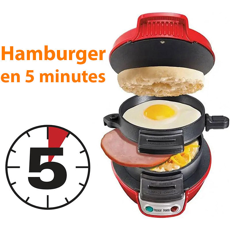 Appareil à Hamburger avec design compact et gain de place leak