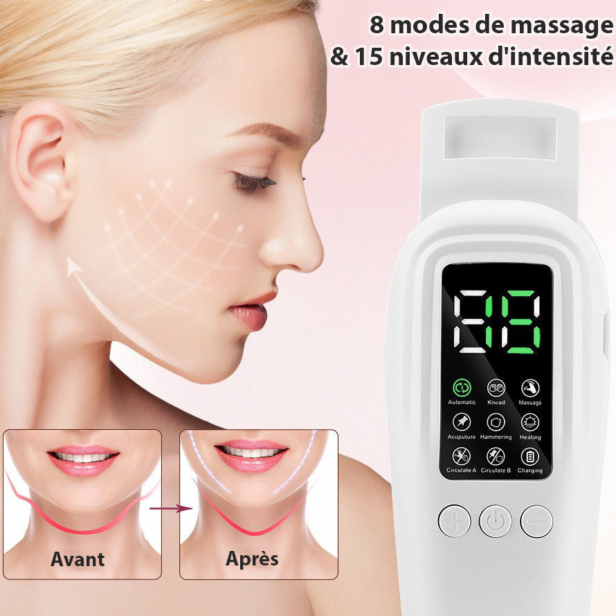 Appareil anti-rides cou et menton raffermissant Appareil anti-rides cou et menton raffermissant