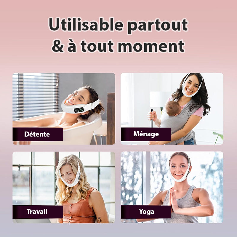 Appareil de Lifting et Massage Visage - Raffermissement Contour du Visage et Rides | Design confort