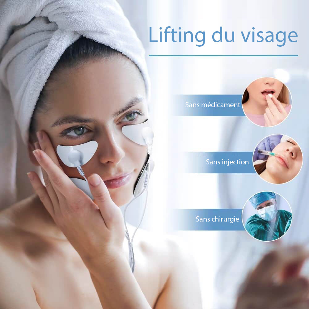 Appareil de massage du visage EMS - Conception confort pour des soins du visage efficaces