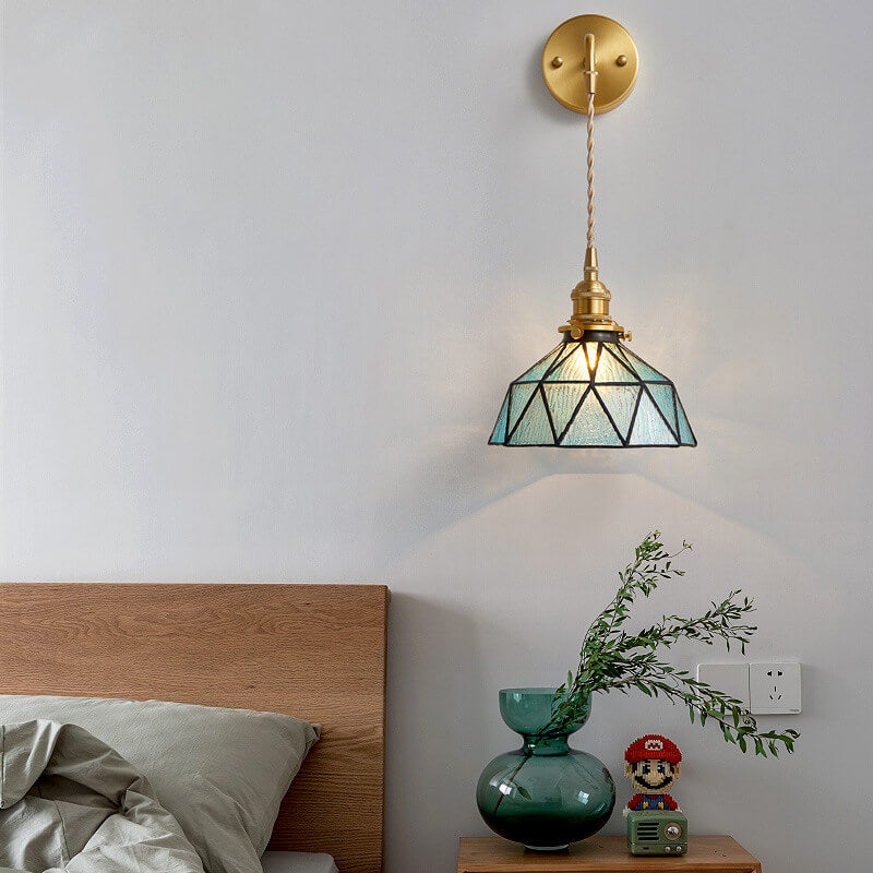 Applique Murale en Verre Ondulé Aquarius - Éclairage Moderne Bleu pour une Ambiance Apaisante