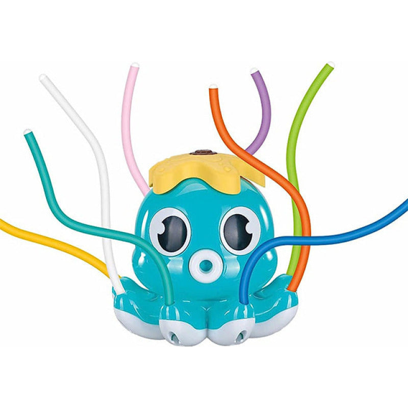 Arroseur rotatif octopus - Jouet d'eau extérieur pour enfant en Bleu ciel ludique