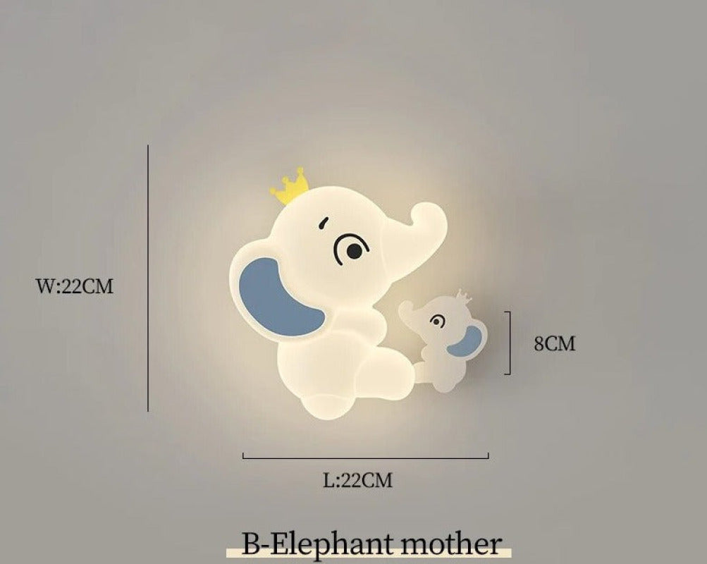 Applique Murale Éléphant - Design Élégant pour Chambre Enfant l