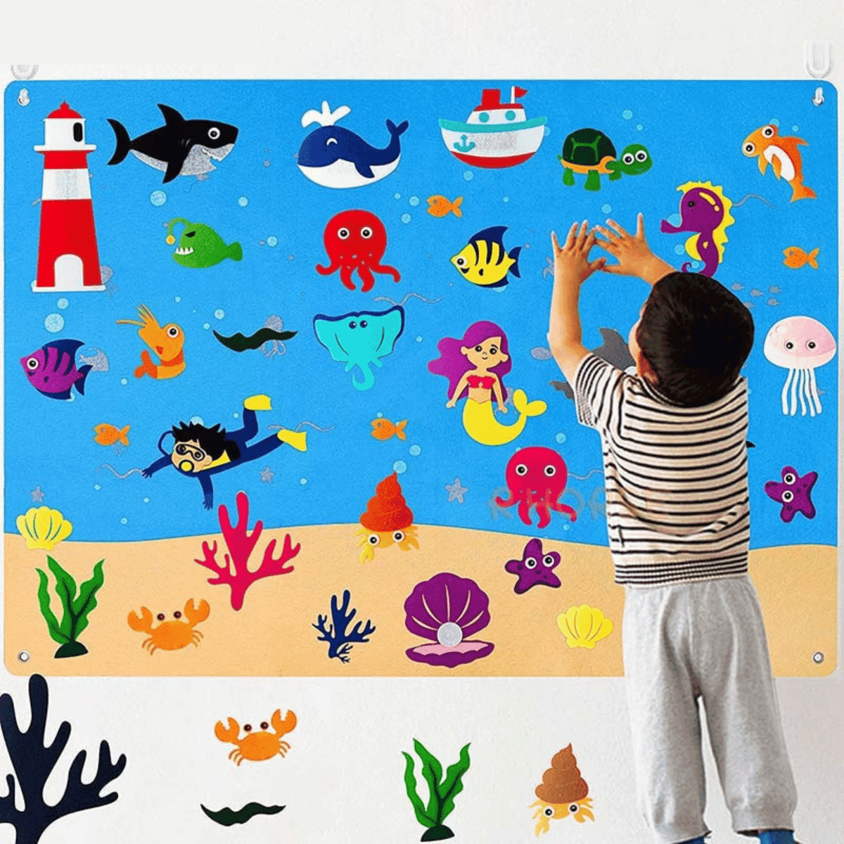 Tableau Interactif pour Enfants - Sous-marin, Développement Cognitif et Jeu Éducatif