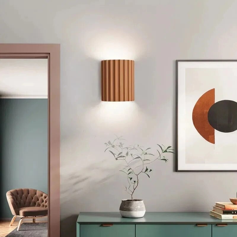 Applique Murale Moderne en Résine de Qualité - Technologie LED pour Décoration Intérieure