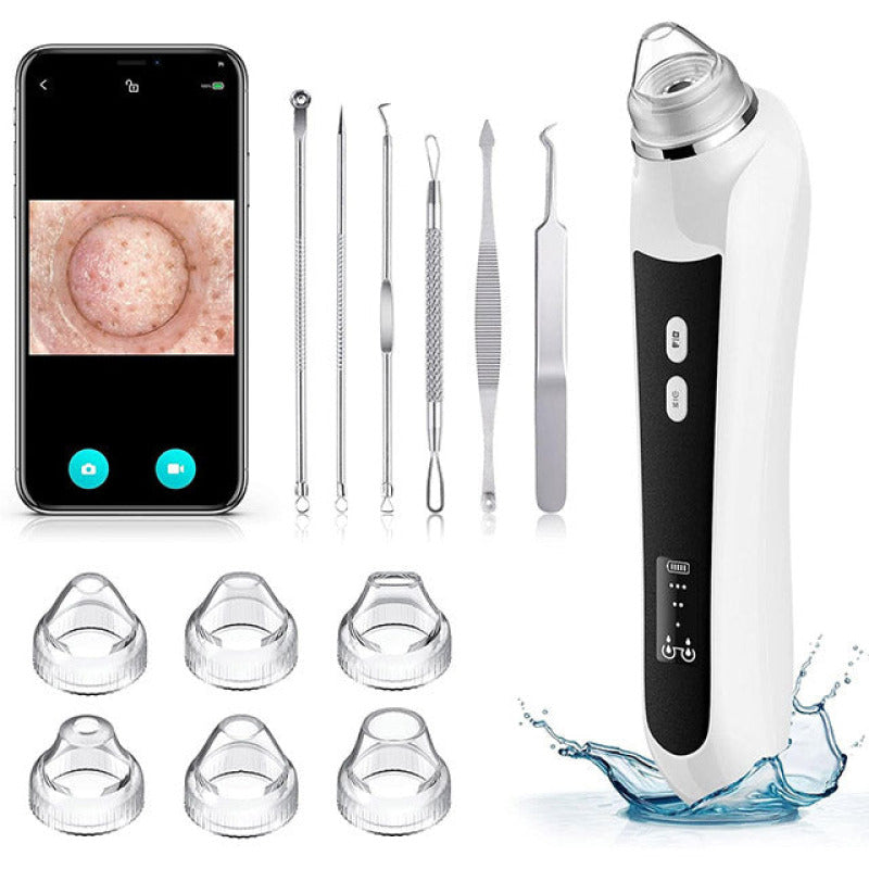 Aspirateur Point Noir avec Camera - Extracteur de impuretés & Nettoyeur de Pores de qualité, nettoyage pores - Noir