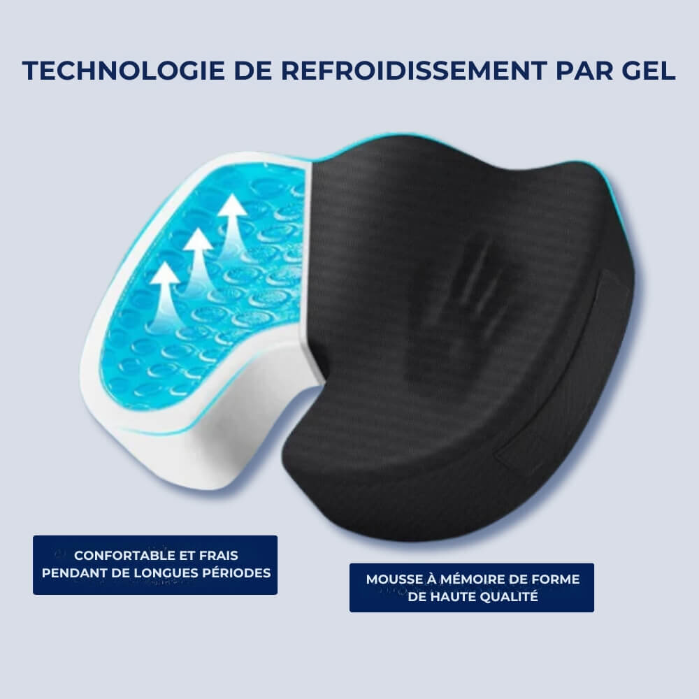 AssiseCool - Vue degrés du Coussin confort - Confort et Fraîcheur Optimaux do