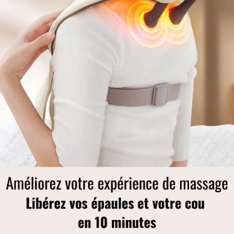 Masseur nuque shiatsu - confort des fatigue avec chaleur apaisante tr