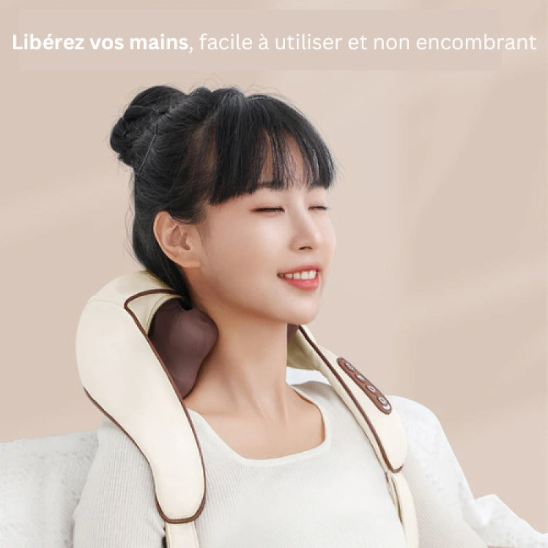 Appareil à massage sans fil - Confort et bien-être pour vos nuque travel