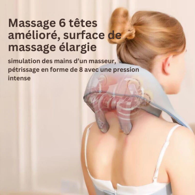 Coussin de massage nuque - Relaxation profonde pour les nuque travel