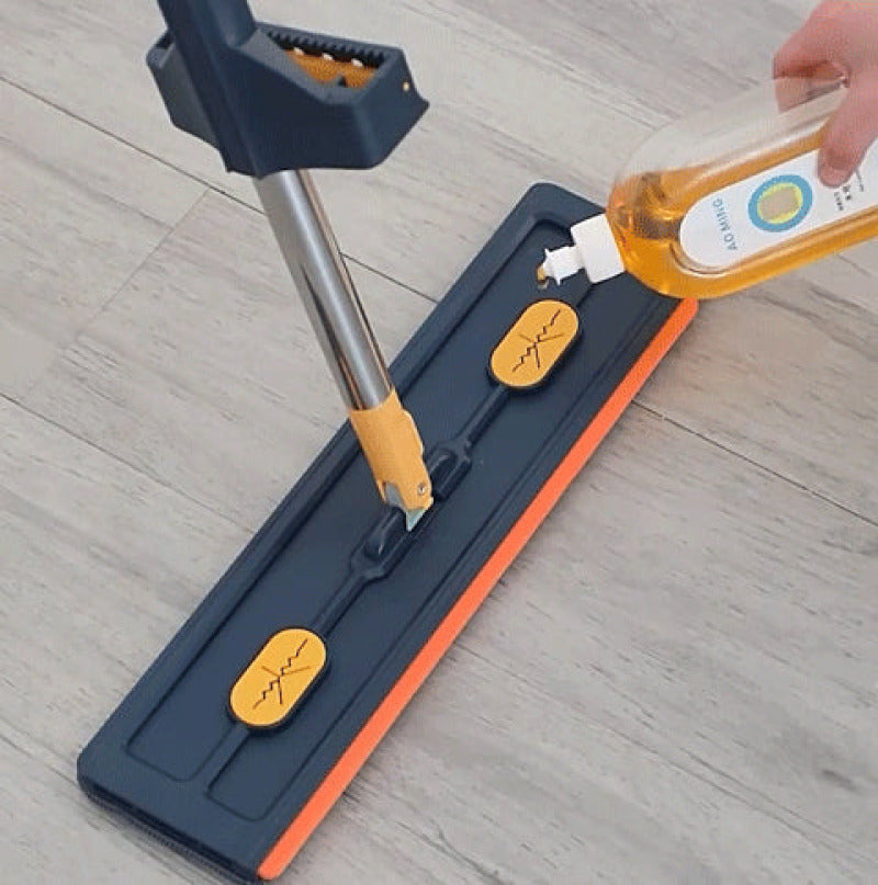 Balai plat microfibre mains libres Juiil avec solution tout-en-un pour un nettoyage polyvalent