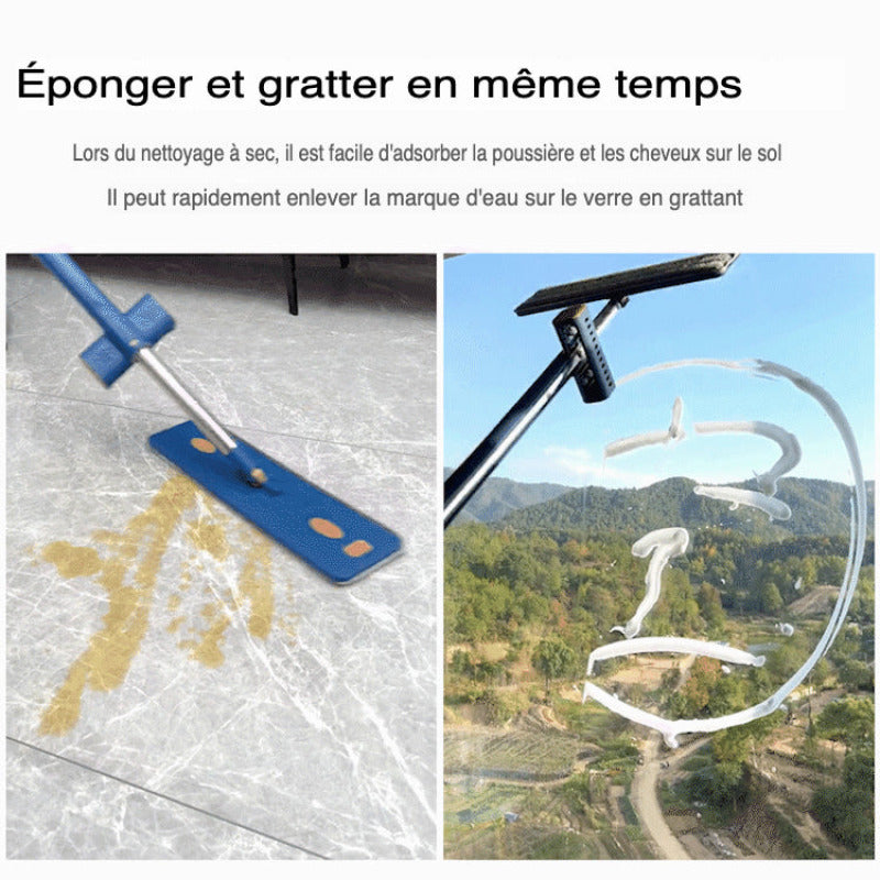 Balai plat microfibre mains libres Juiil pour Surface Cleaners
