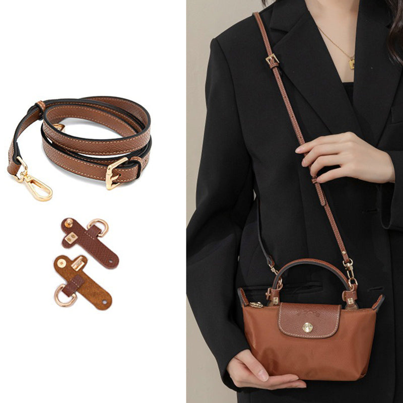 Bandoulière en Cuir Véritable pour Sacs à Main - Design Minimaliste et Installation Facile