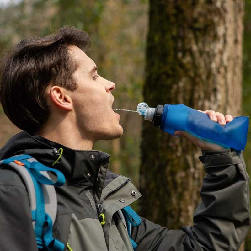 Bouteille Pliable avec Filtre à Eau - Hydratation en Plein Air
