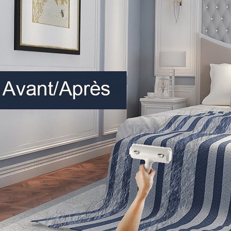Brosse Anti-Poils pour Animaux Chats et Chiens - Idéal pour Canapé Lit et Voiture sur Surfaces Multiples