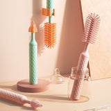 Electric silicone bottle brush
