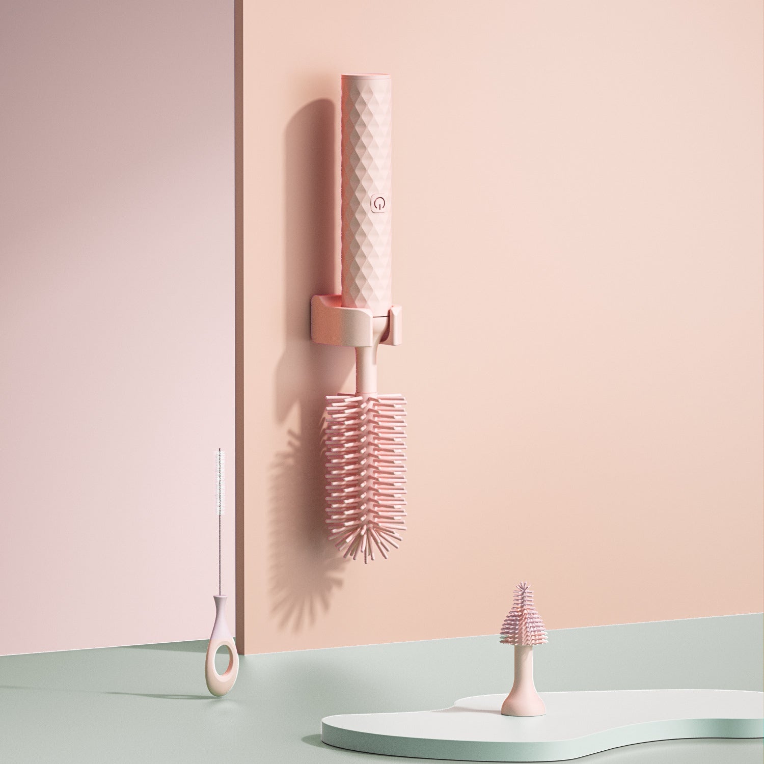 Brosse à bouteille électrique en silicone - Silicone de qualité pour un nettoyage efficace
