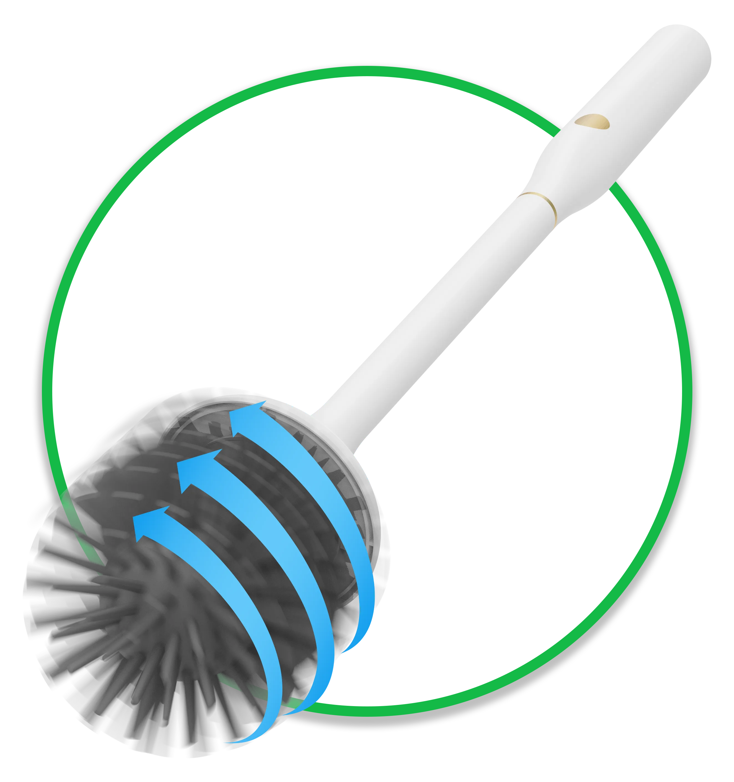 Base ventilée pour une salle de bain hygiénique avec la brosse de toilette électrique UV
