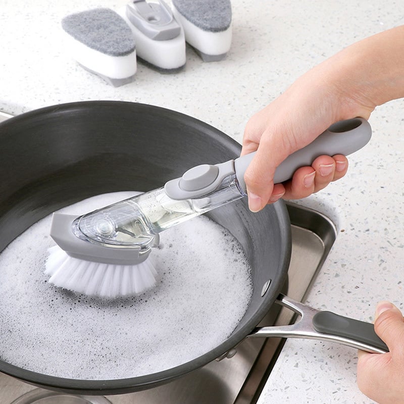 Brosse pour évier de cuisine Brosse à vaisselle Outil - Poignée confort pour une prise confortable