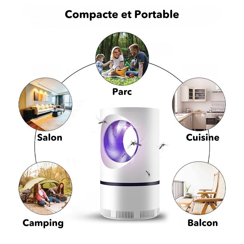 Lampe Anti-Moustiques BzzzBuster - Protection Efficace Contre les Moustiques