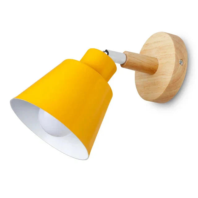 Applique Murale Minimaliste Scandinave - CalmAura - Jaune - Design épuré pour une décoration intérieure moderne